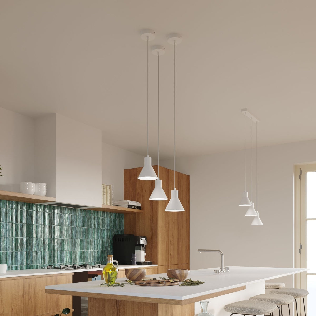 Hanglamp TALEJA 3 wit [E27]