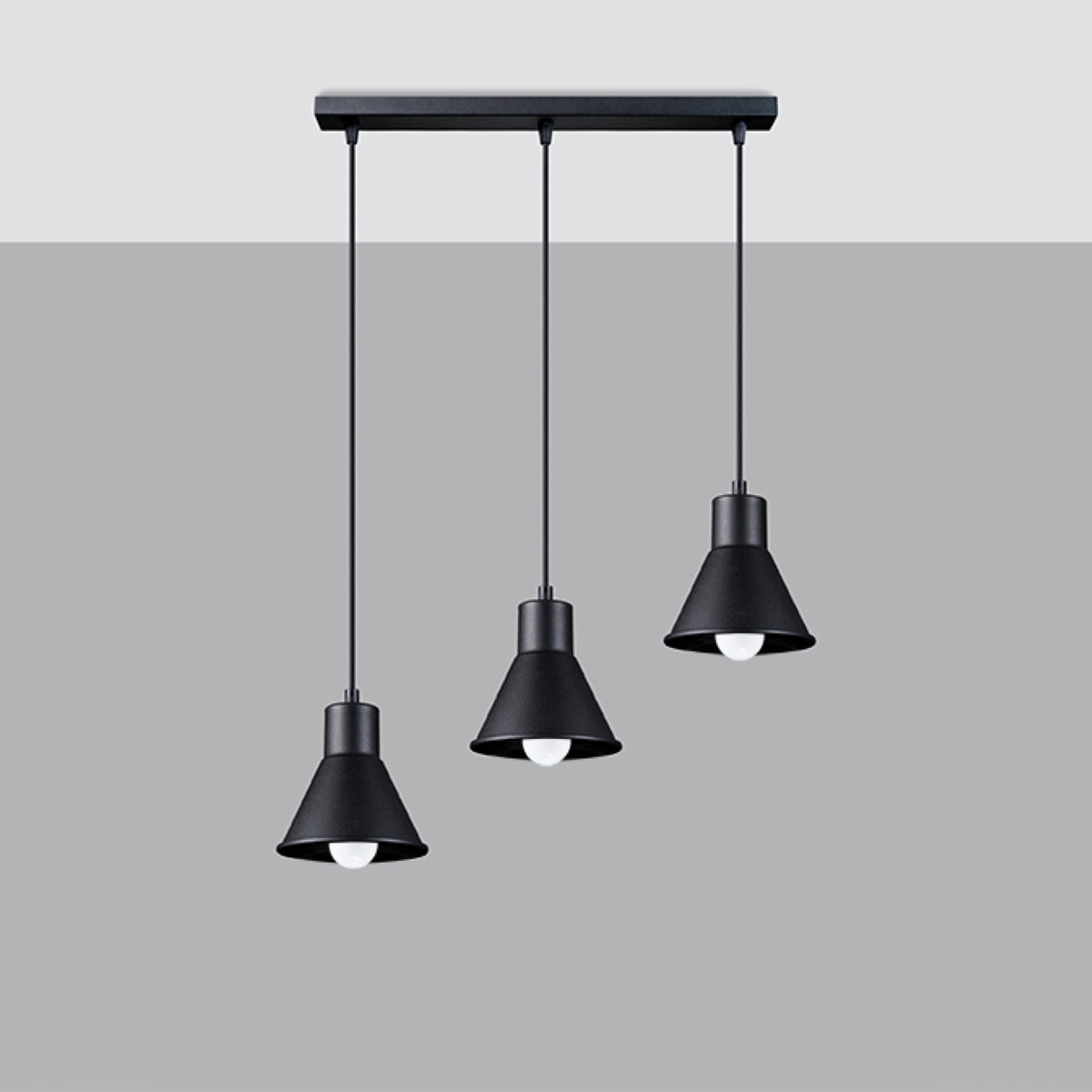 Hanglamp TALEJA 3 zwart [E27]