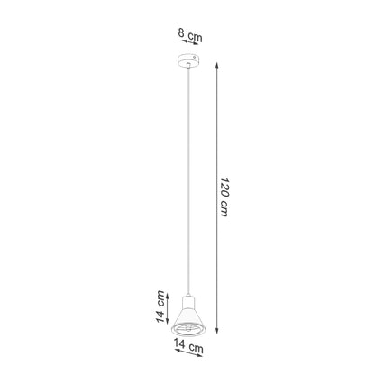 Hanglamp TALEJA 1 wit [ES111]