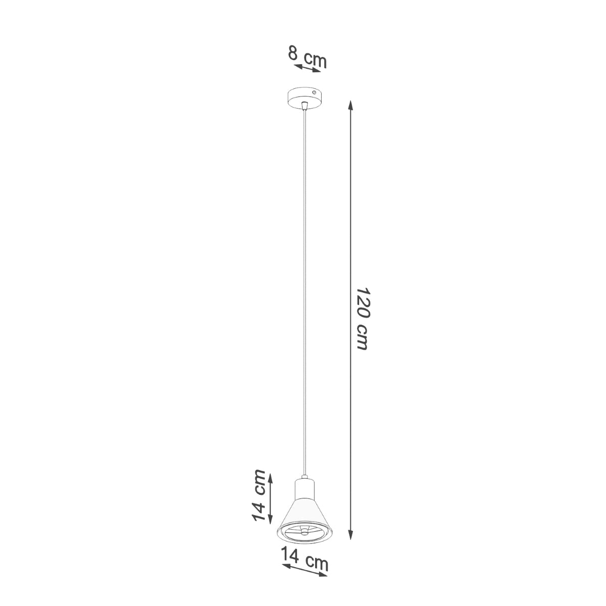 Hanglamp TALEJA 1 zwart [ES111]