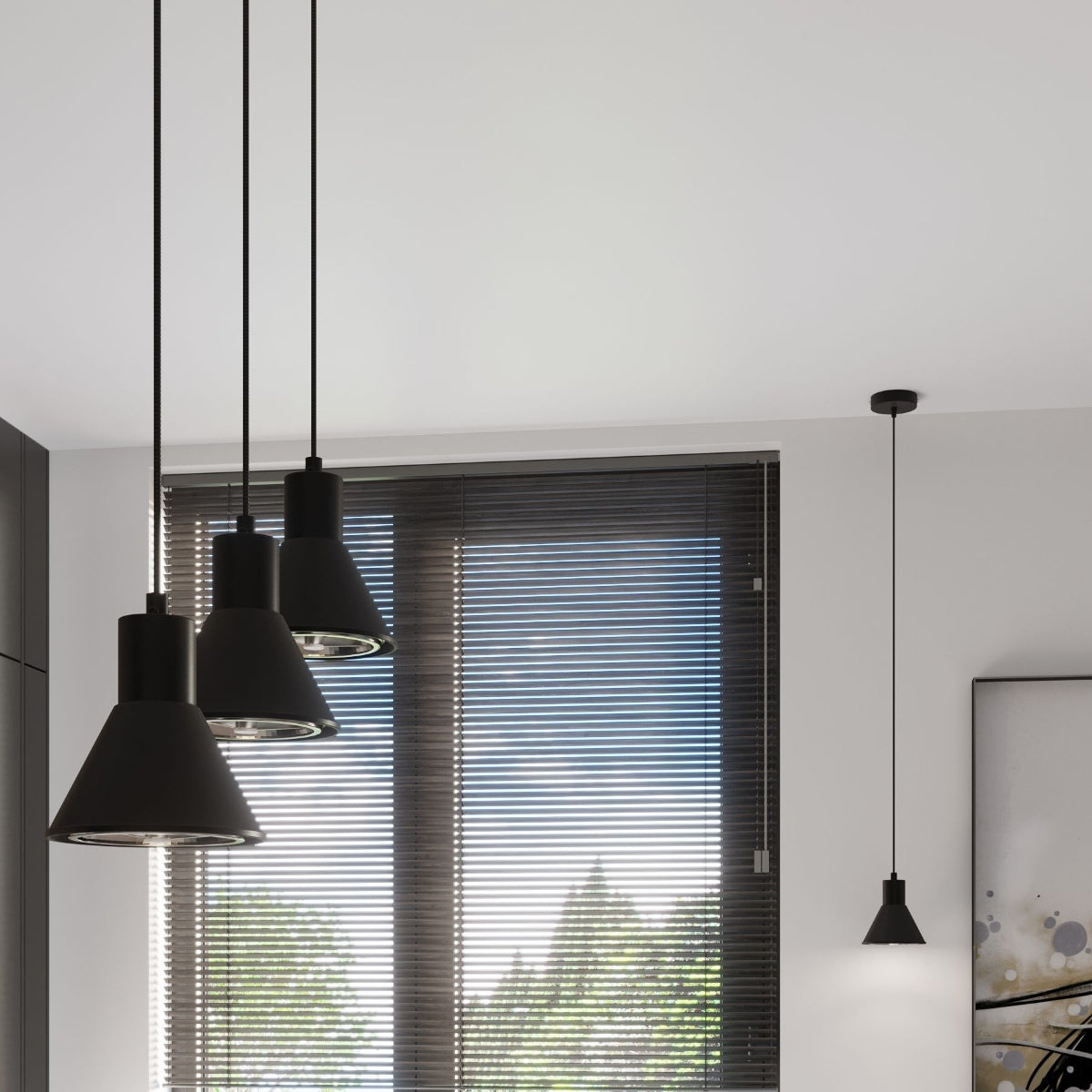 Hanglamp TALEJA 1 zwart [ES111]