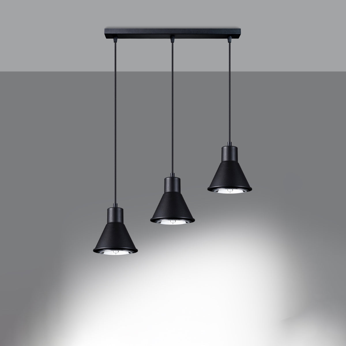 Hanglamp TALEJA 3 zwart [ES111]