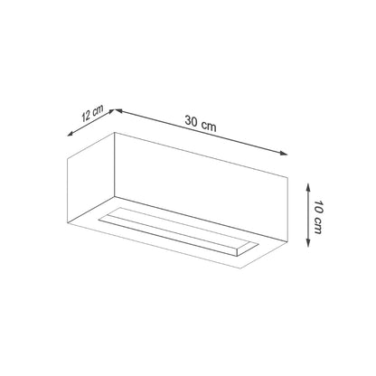 Wandlamp VEGA 30 beton