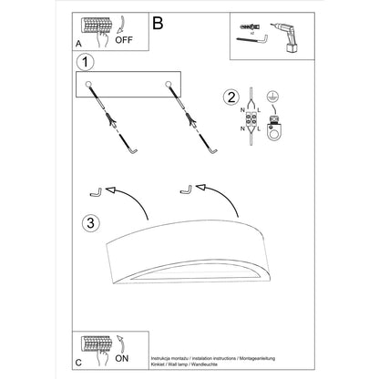 Wandlamp ATENA beton