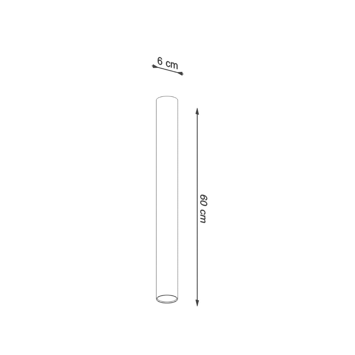 Plafondlamp LAGOS 60 wit