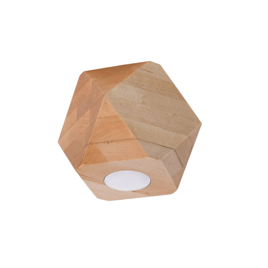 Plafondlamp WOODY 1 natuurlijk hout