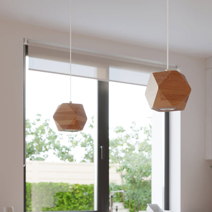 Plafondlamp WOODY 3 natuurlijk hout