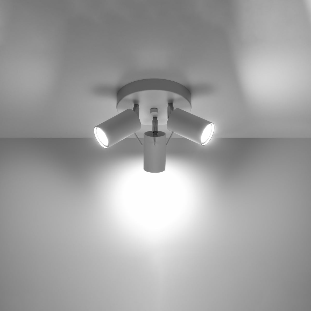 Plafondlamp RING 3P wit