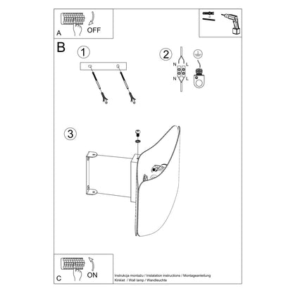 Wandlamp TILA 30 wit