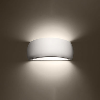 Gelakte wandlamp PONTIUS wit glans