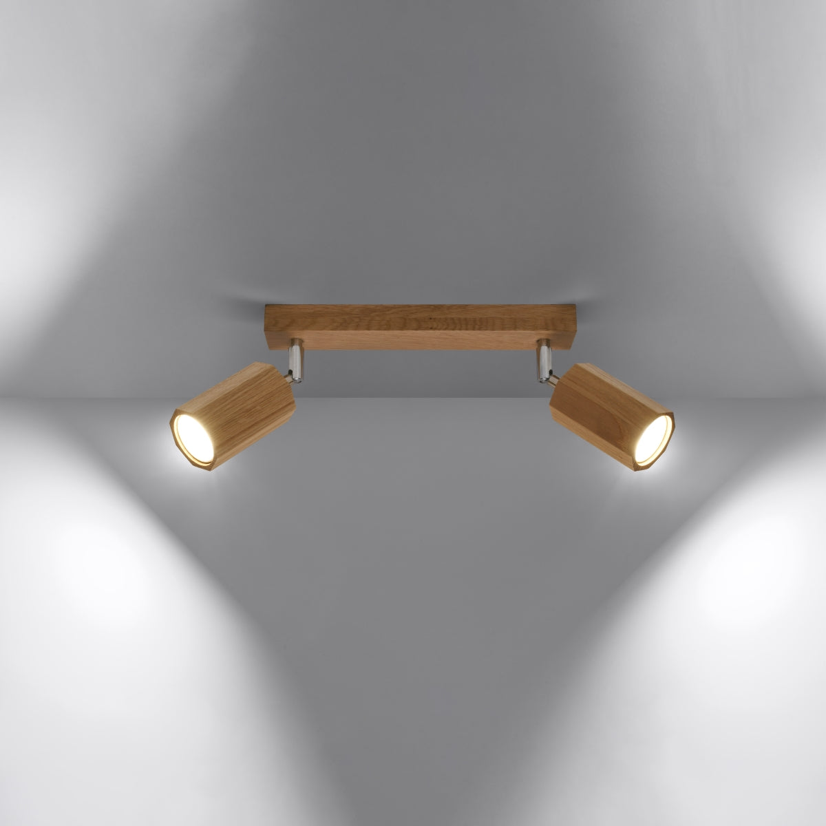 Plafondlamp ZEKE 2 eik