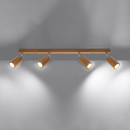Plafondlamp ZEKE 4 eik