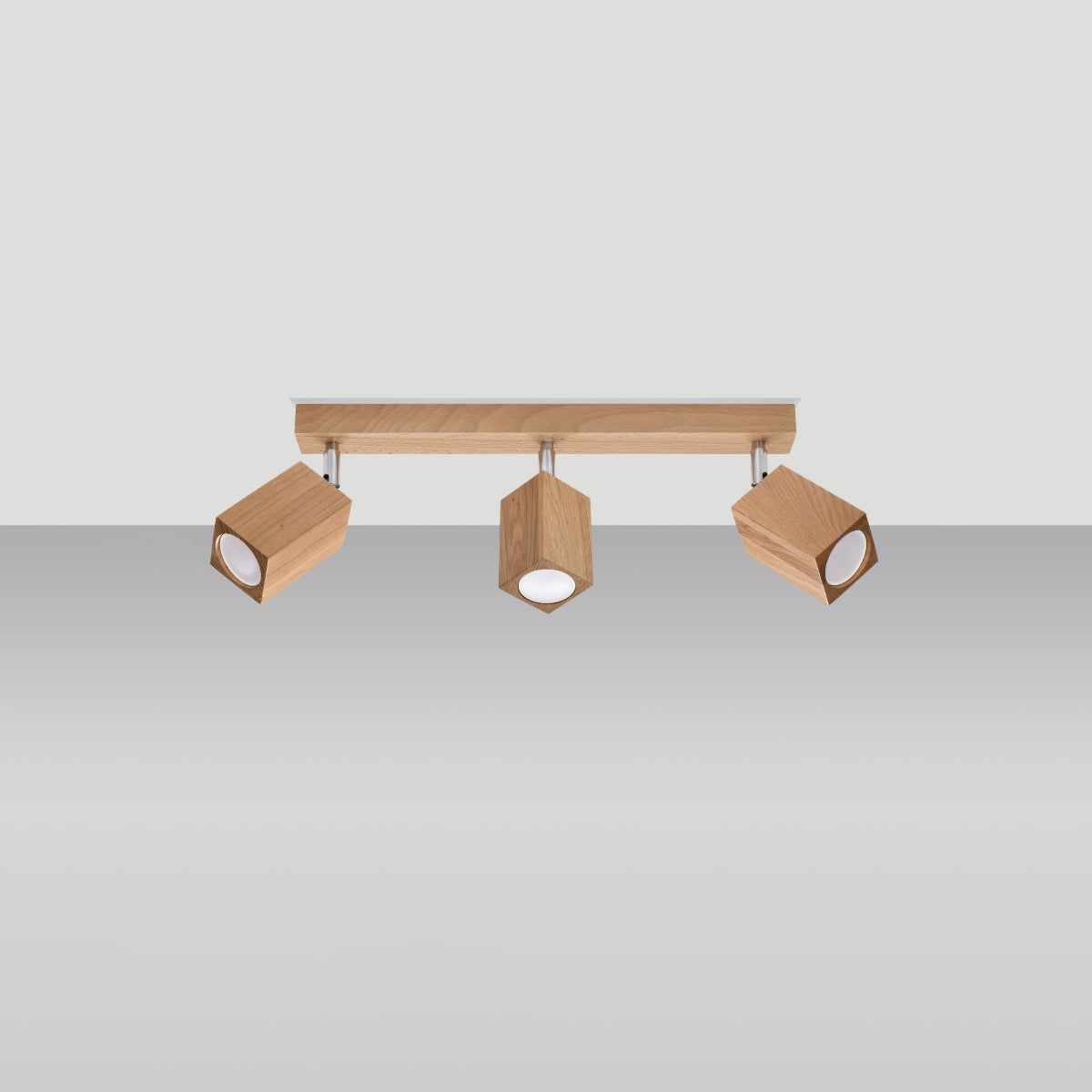 Plafondlamp KEKE 3 eik