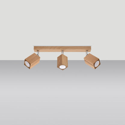 Plafondlamp KEKE 3 eik