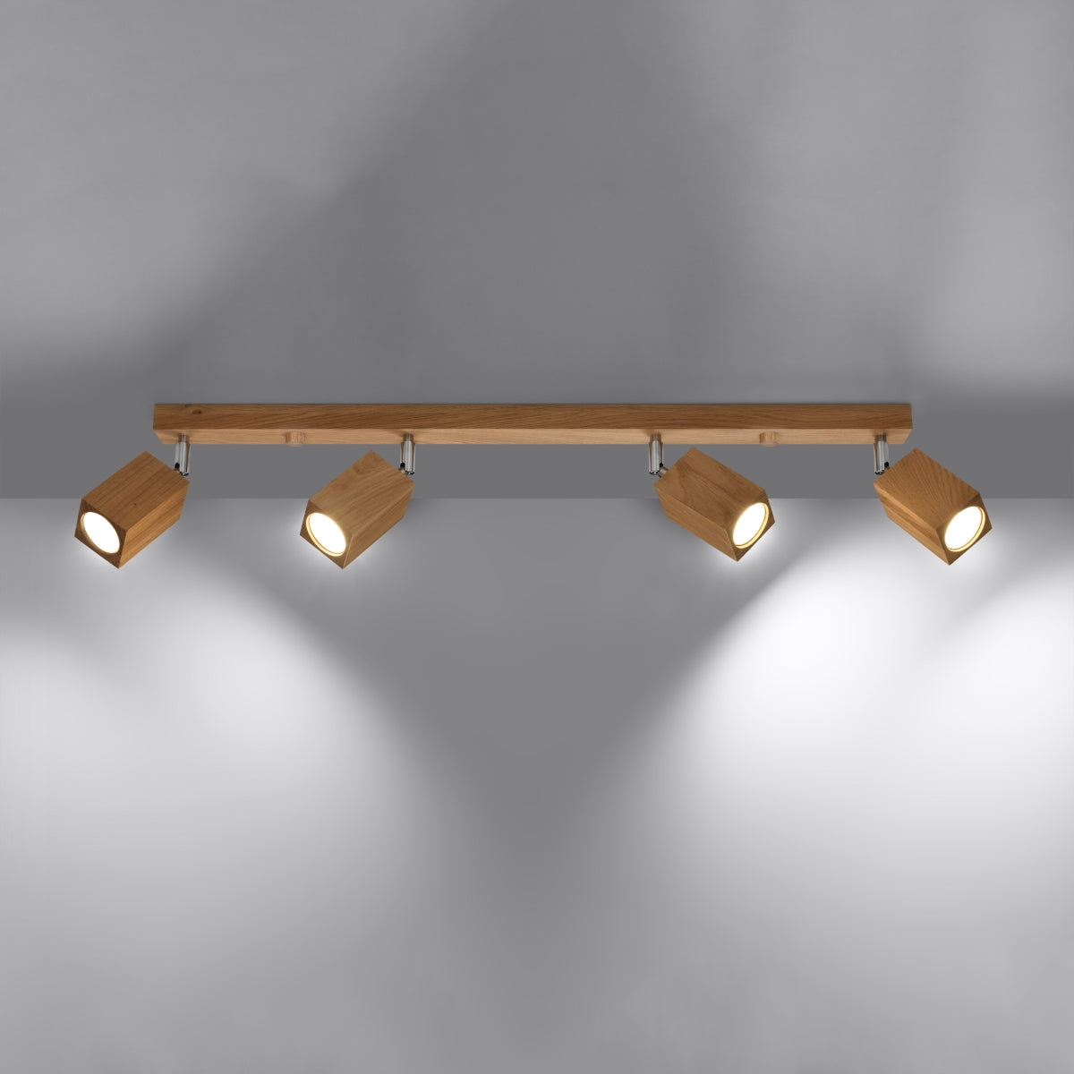 Plafondlamp KEKE 4 eik