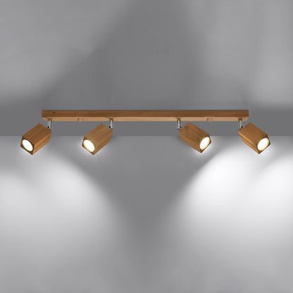 Plafondlamp KEKE 4 eik