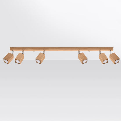 Plafondlamp KEKE 6 eik