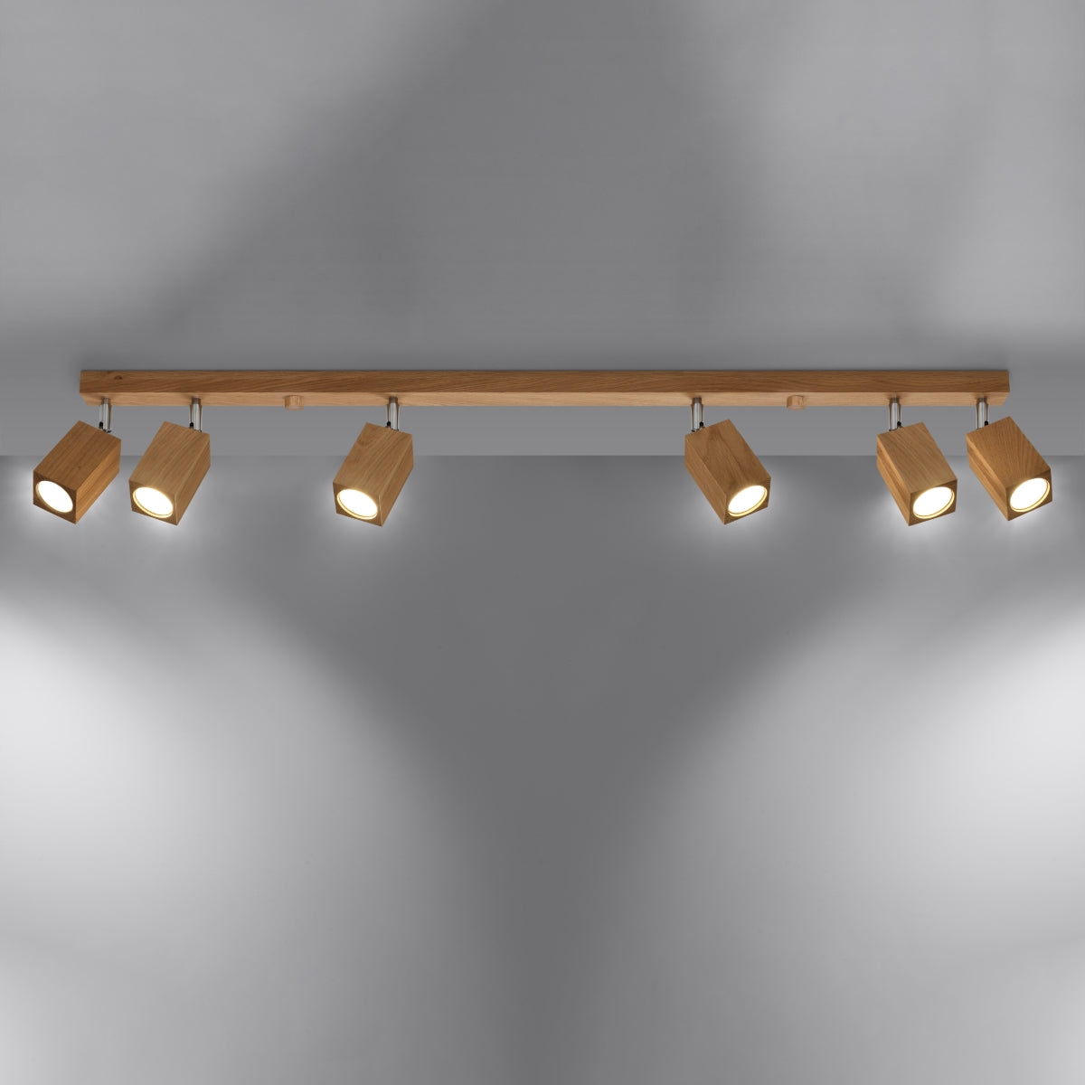 Plafondlamp KEKE 6 eik