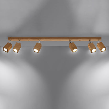 Plafondlamp KEKE 6 eik