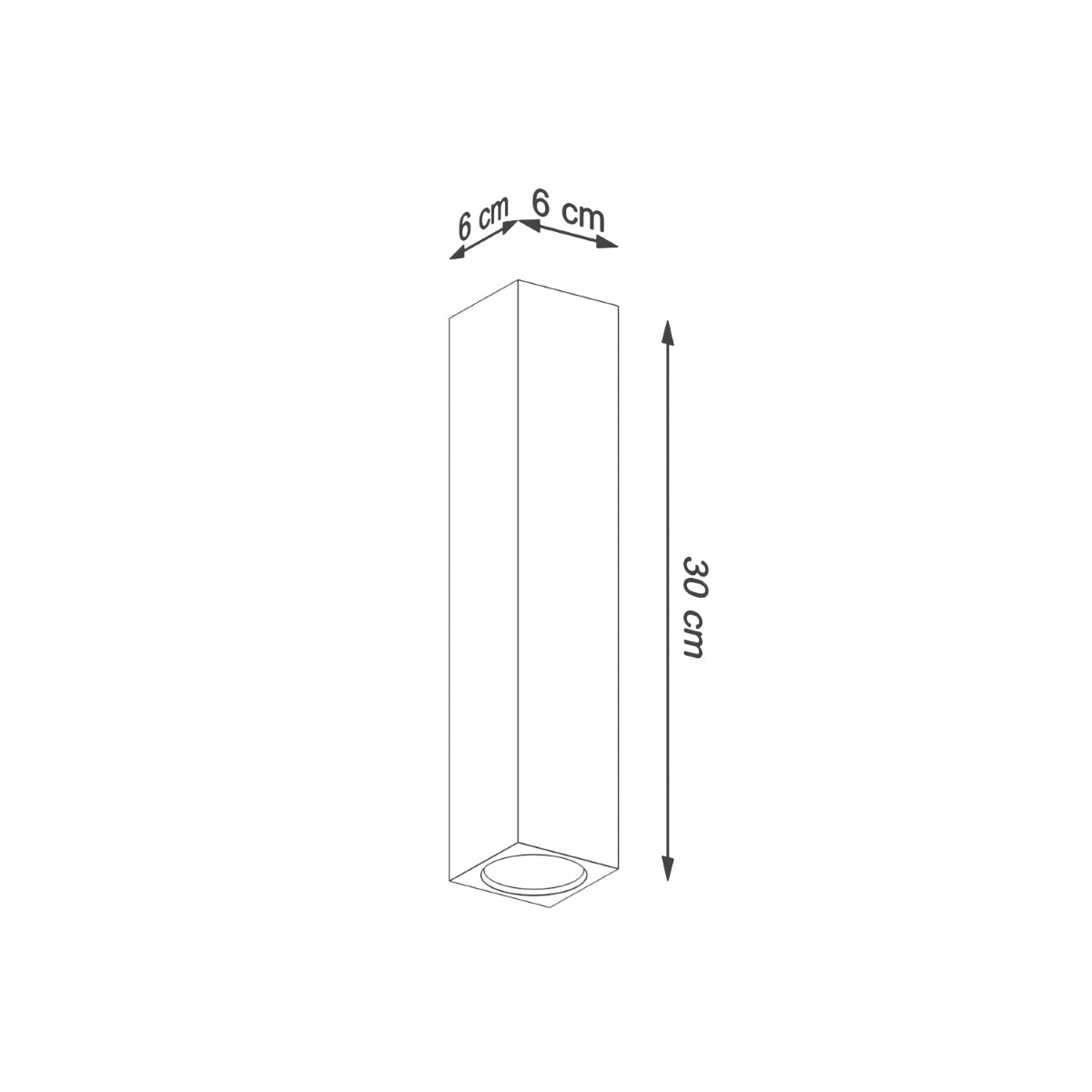 Plafondlamp KEKE 30 eik