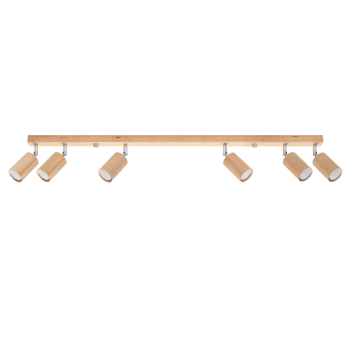 Plafondlamp BERG 6 naturel hout