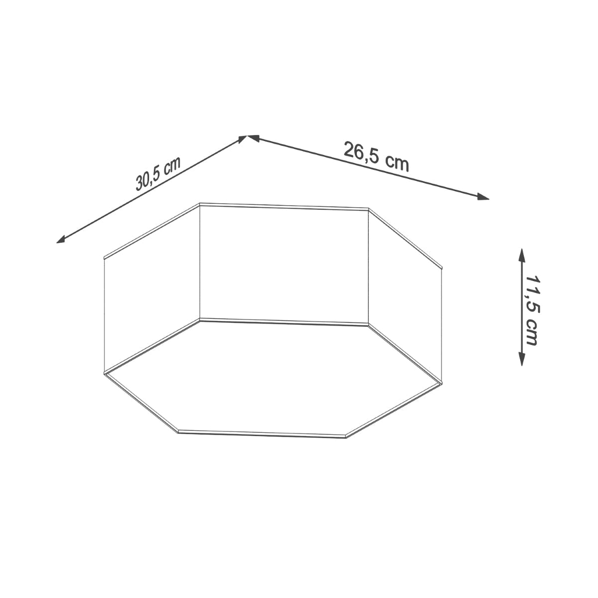 Plafondlamp SUNDE 11 wit