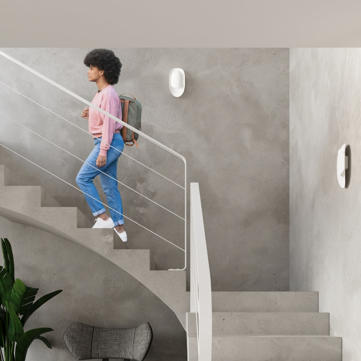 Wandlamp TEAR wit