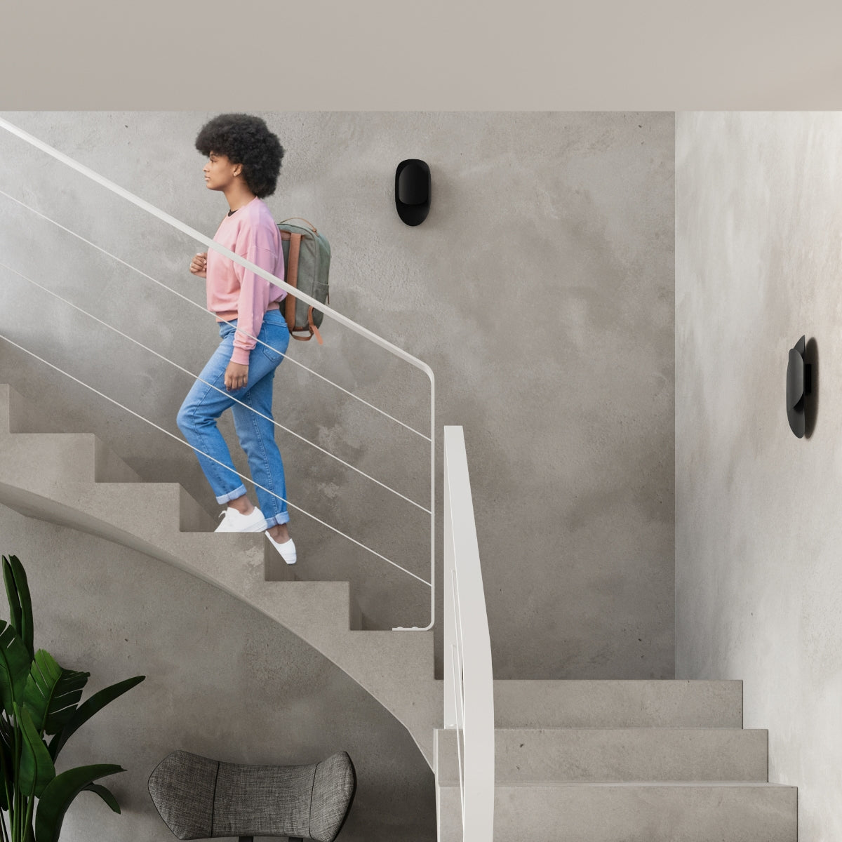 Wandlamp TEAR zwart