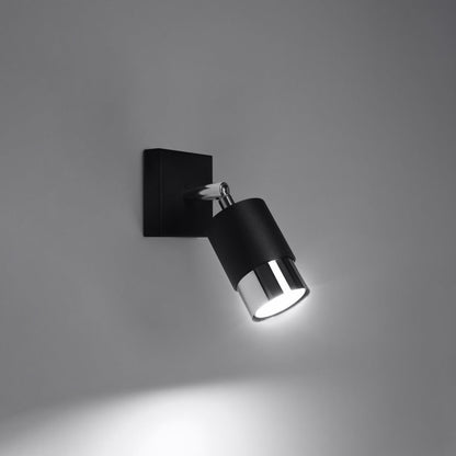 Wandlamp NERO zwart/chroom