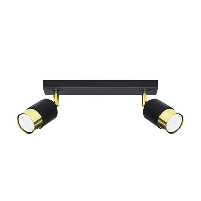 Plafondlamp NERO 2 zwart/goud