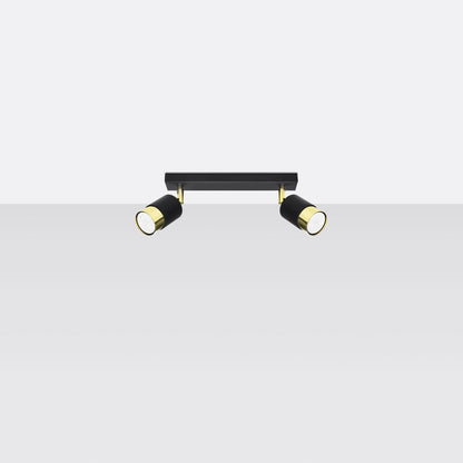 Plafondlamp NERO 2 zwart/goud