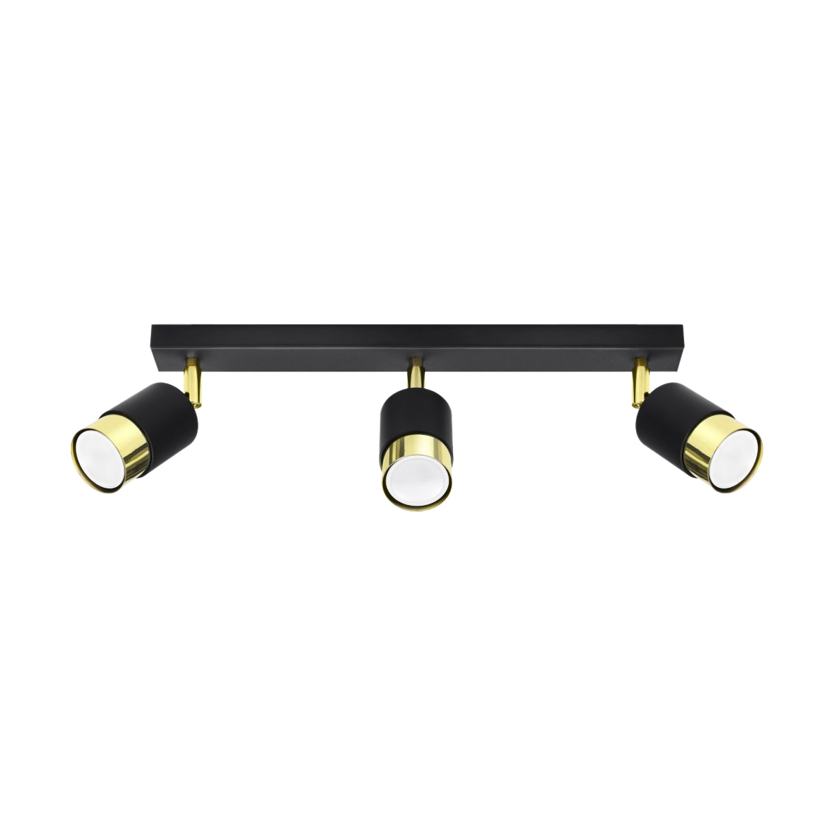 Plafondlamp NERO 3 zwart/goud