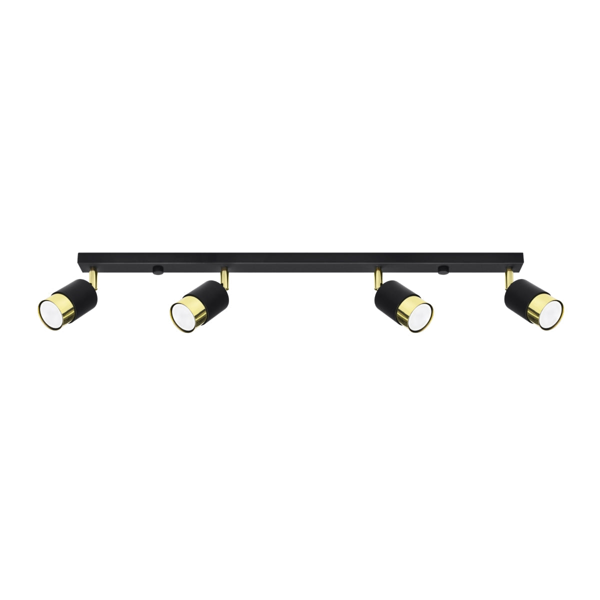 Plafondlamp NERO 4 zwart/goud