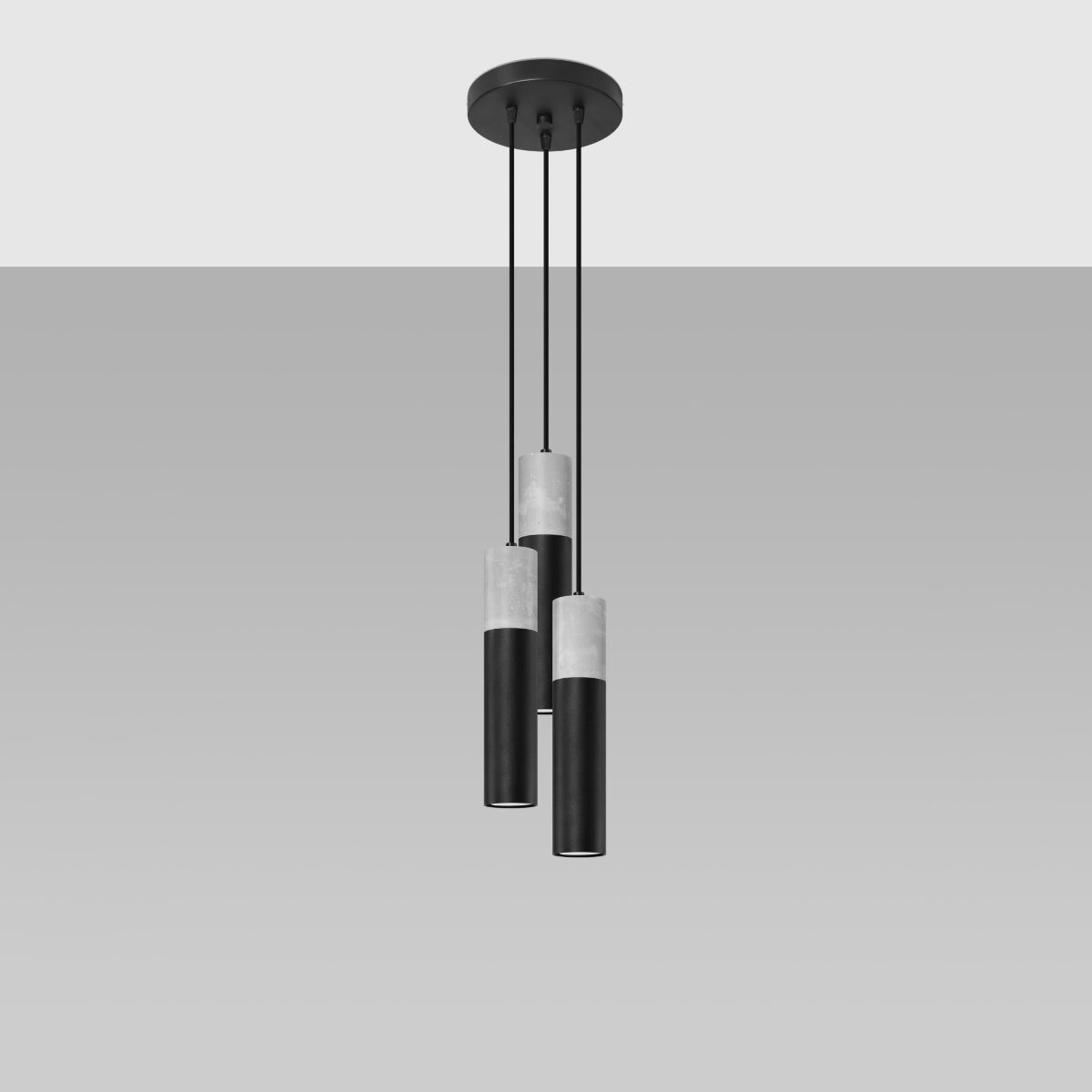 Hanglamp BORGIO 3P zwart