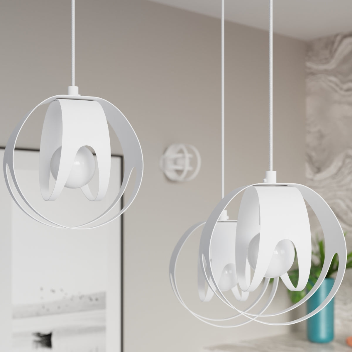 Plafondlamp TULOS wit