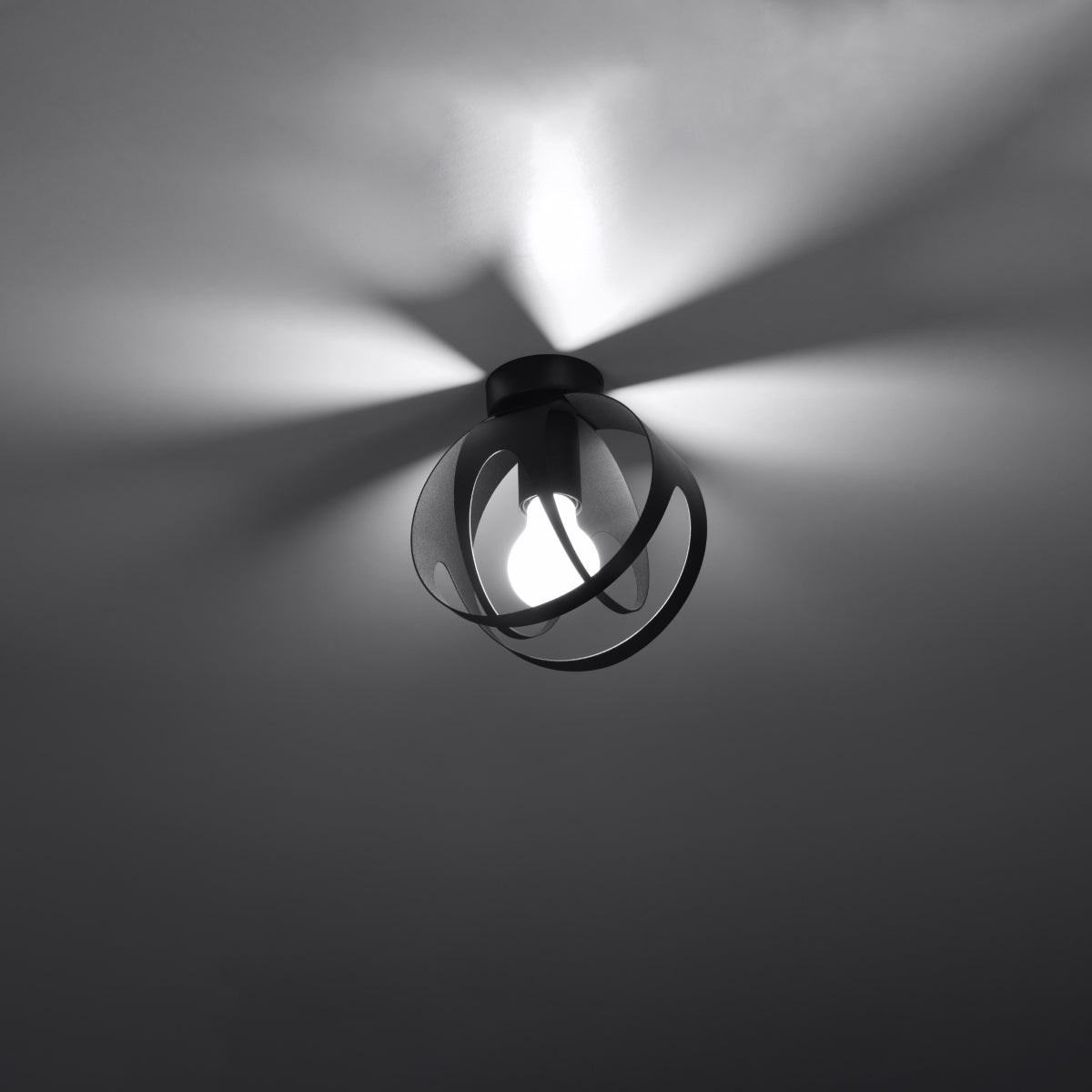 Plafondlamp TULOS zwart