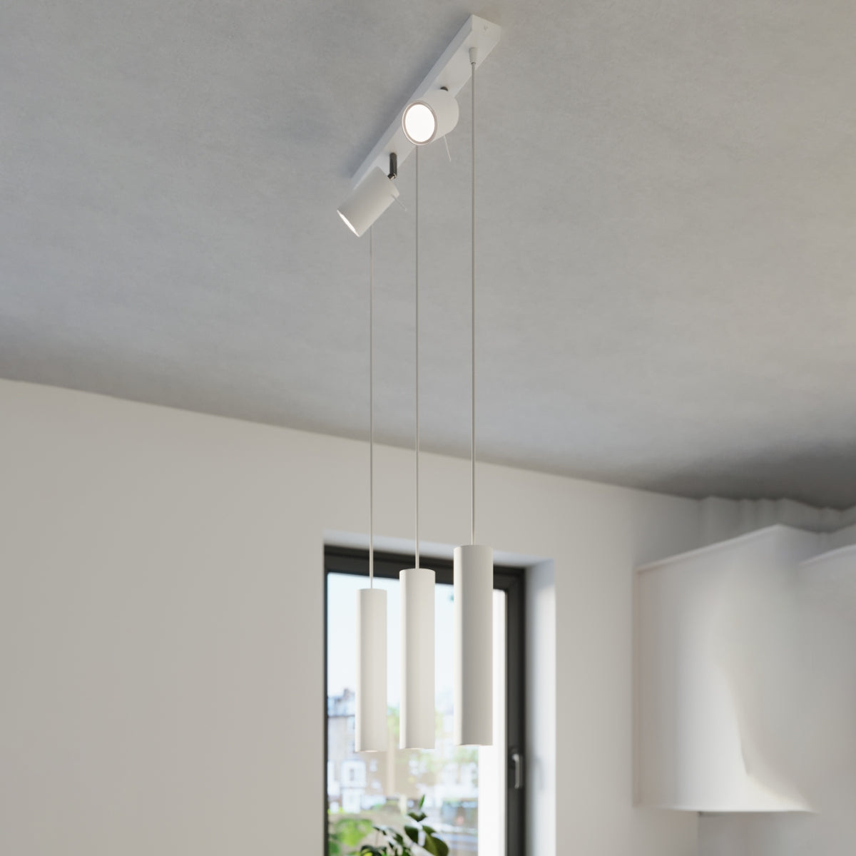 Hanglamp RING 3 wit