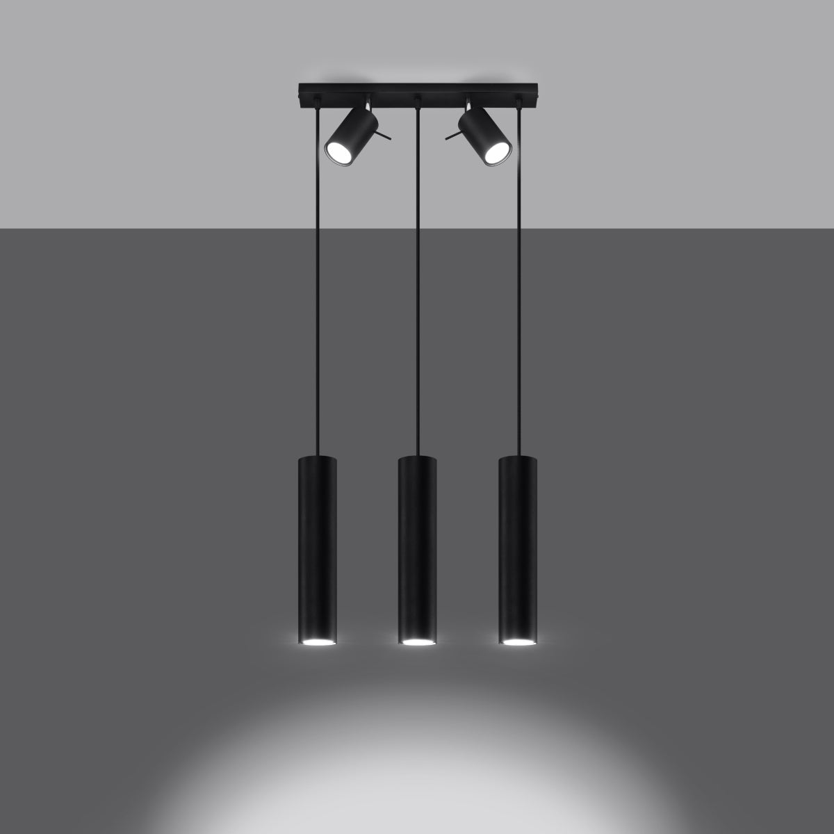 Hanglamp RING 3 zwart