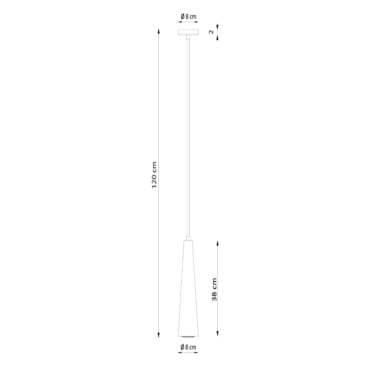 Hanglamp SULA 1 naturel hout