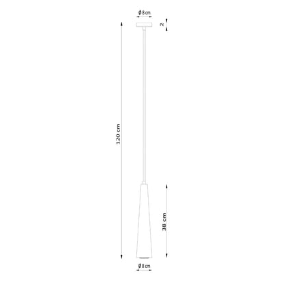 Hanglamp SULA 1 naturel hout