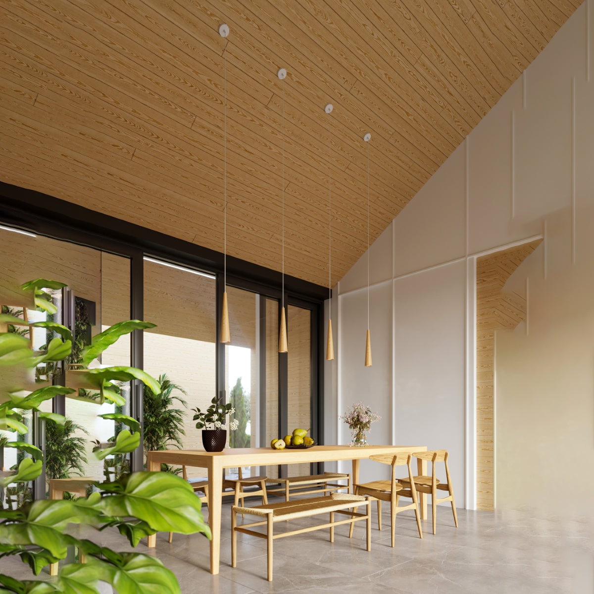 Hanglamp SULA 1 naturel hout