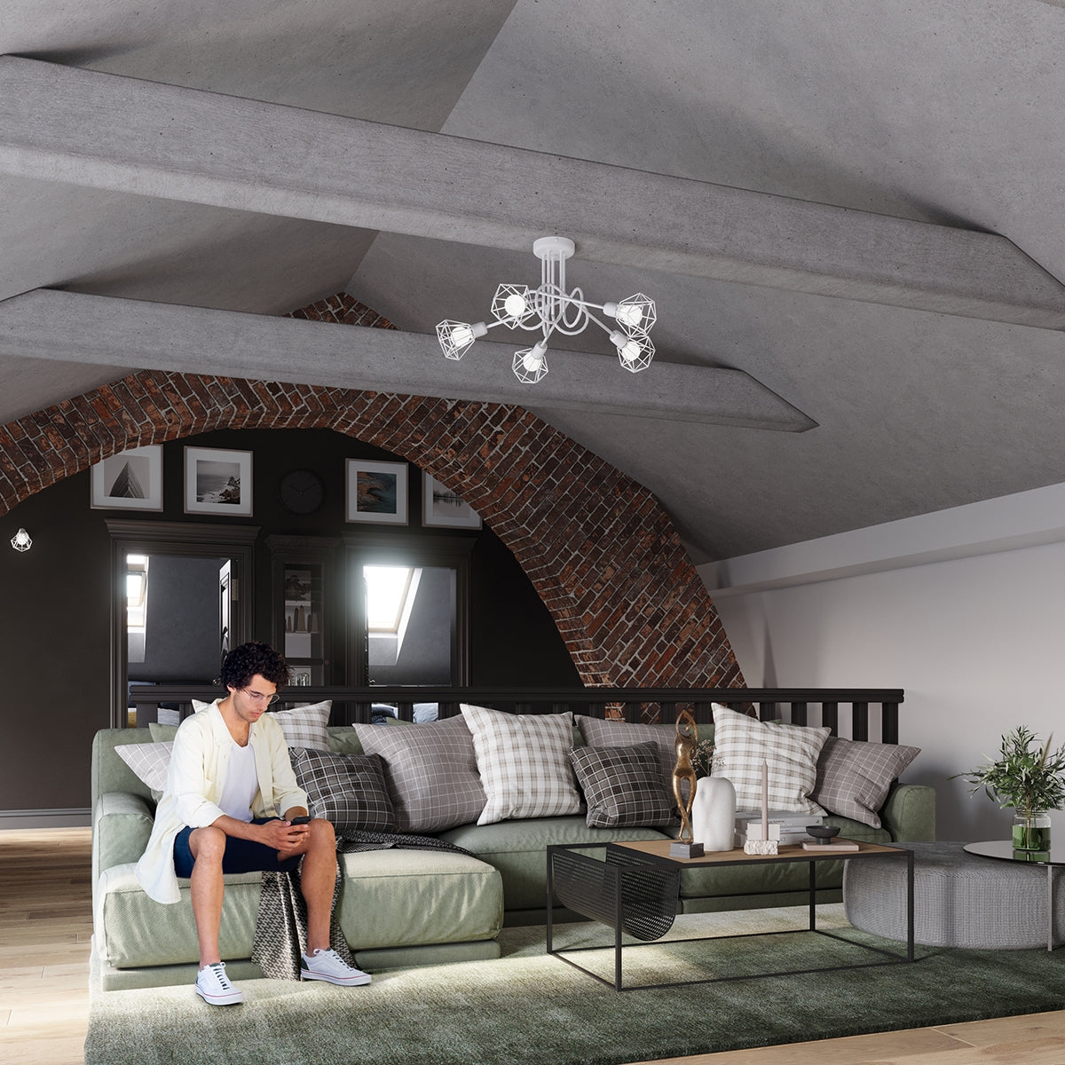 Plafondlamp ARTEMIS 2 wit
