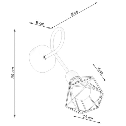 Wandlamp ARTEMIS 1S zwart