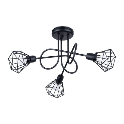 Moderne Zwarte Kroonluchter ARTEMIS 3S