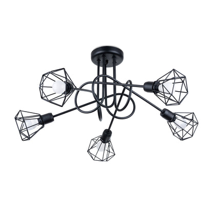 Moderne zwarte Kroonluchter ARTEMIS 5S