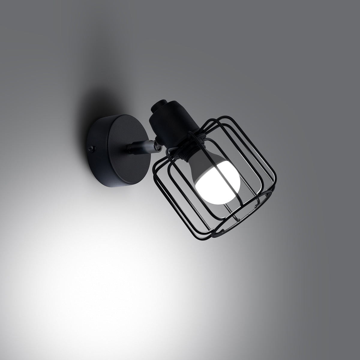 Wandlamp BELUCI 1 zwart