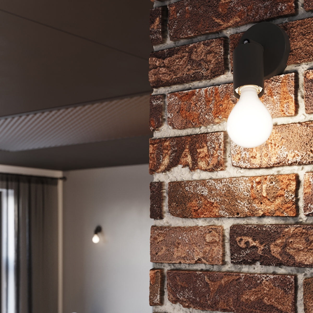 Plafondlamp FORNES 2 zwart