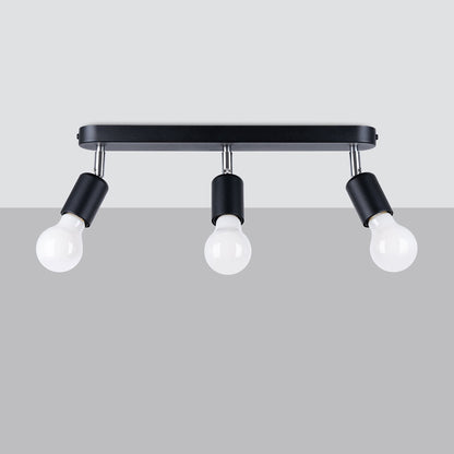 Plafondlamp FORNES 3 zwart