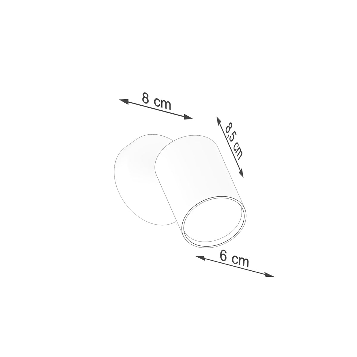 Wandlamp LEMMI 1 zwart