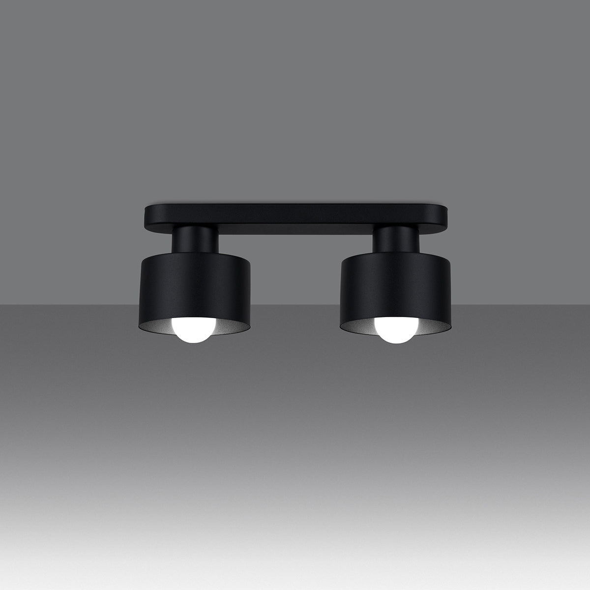Plafondlamp SAVAR 2 zwart